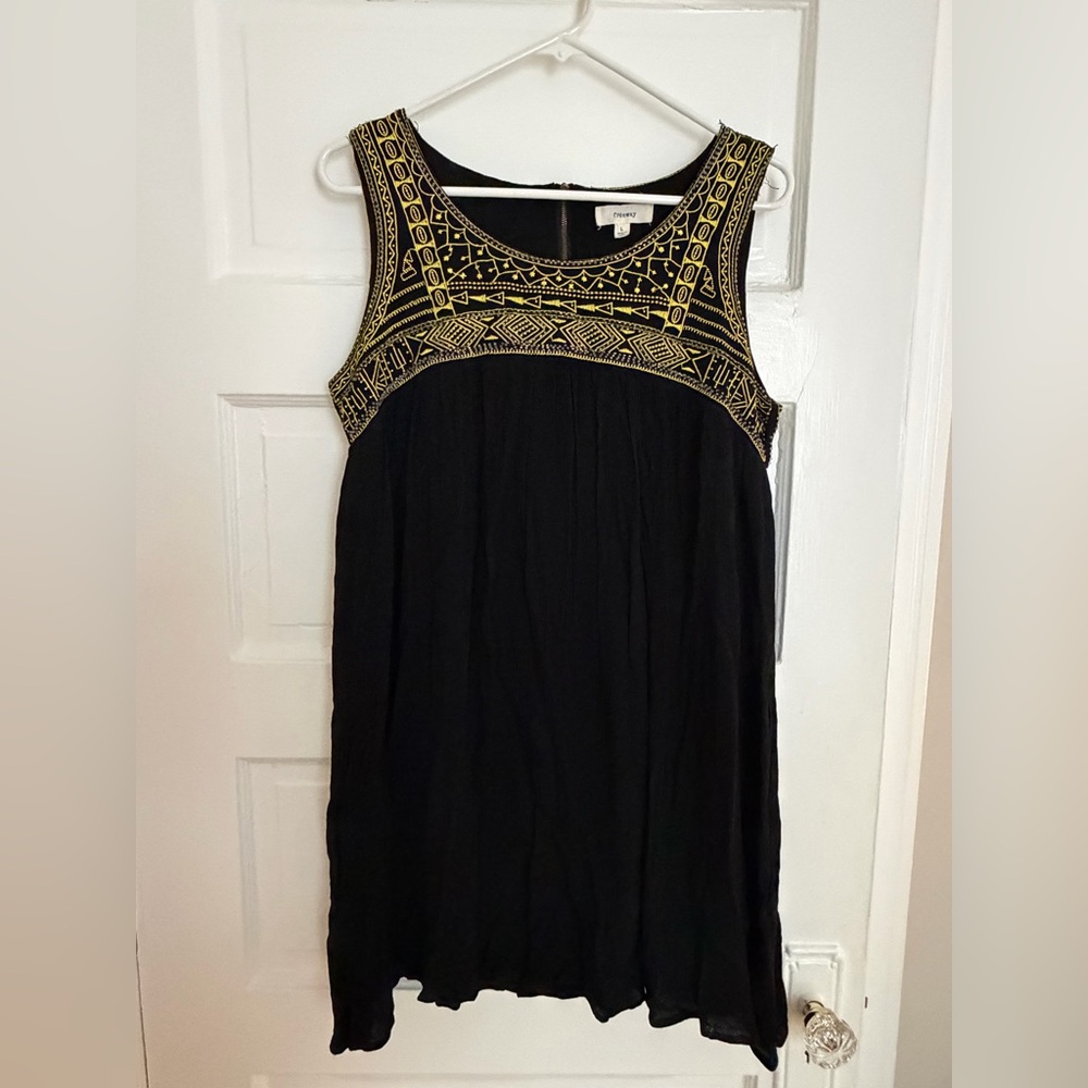 Freeway Embroidered & Beaded Short Dress